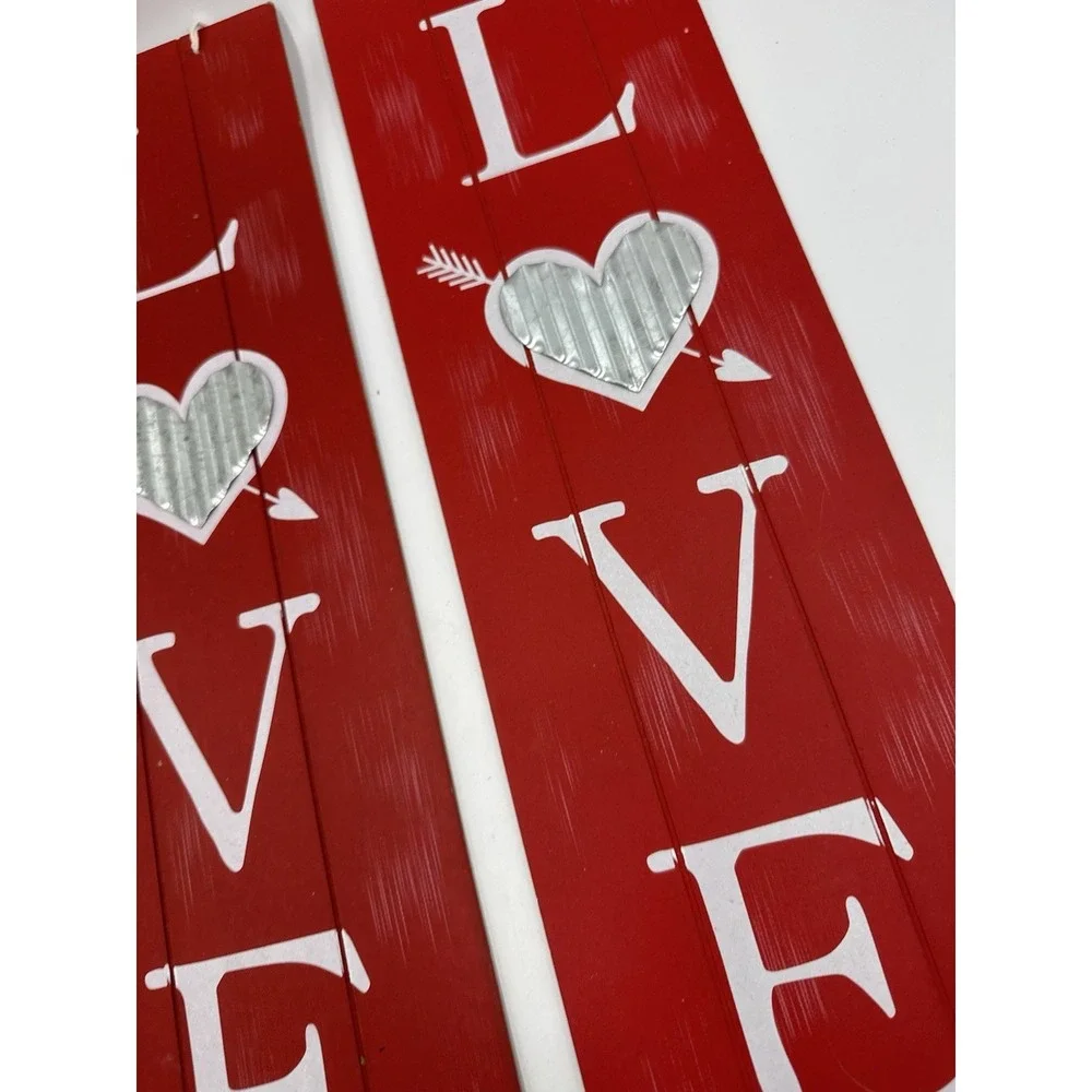 Valentine's Day Heart Door Decor Wall Hanging Sign 6